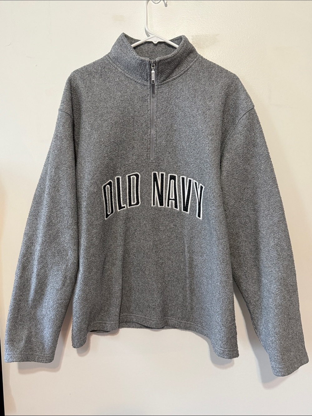 Vintage Old Navy Gray Half-Zip Pullover Sweater